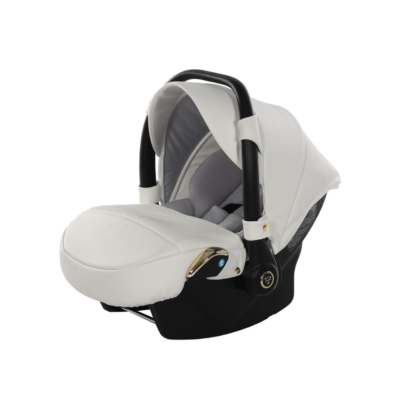 JUNAMA FLUO INDIVIDUAL WHITE GOLD DUO SLIM - 4IN1 (INCLUDES 2 X CAR SEAT & 2 X ISOFIX BASE)