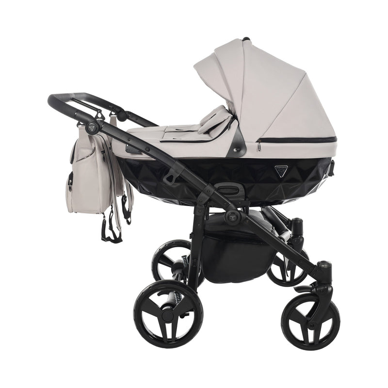 JUNAMA CORE DUO CLAY GREY - 2IN1 (2 X CARRYCOTS & 2 X SEAT UNITS)