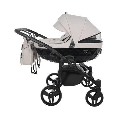 JUNAMA CORE DUO CLAY GREY - 2IN1 (2 X CARRYCOTS & 2 X SEAT UNITS)