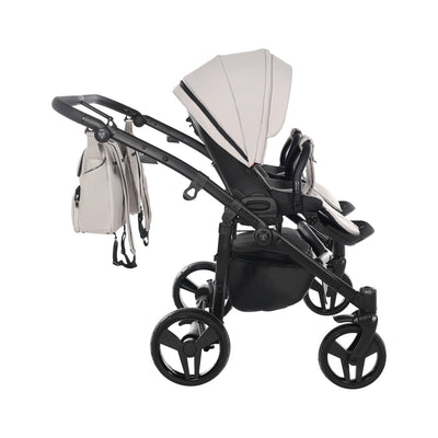 JUNAMA CORE DUO CLAY GREY - 2IN1 (2 X CARRYCOTS & 2 X SEAT UNITS)