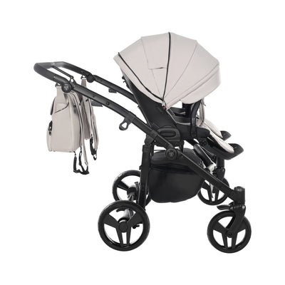 JUNAMA CORE DUO CLAY GREY - 2IN1 (2 X CARRYCOTS & 2 X SEAT UNITS)