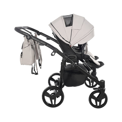 JUNAMA CORE DUO CLAY GREY - 2IN1 (2 X CARRYCOTS & 2 X SEAT UNITS)