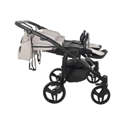 JUNAMA CORE DUO CLAY GREY - 2IN1 (2 X CARRYCOTS & 2 X SEAT UNITS)