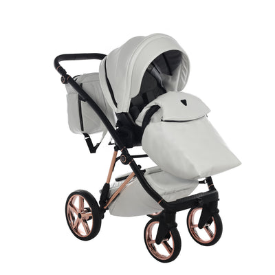 JUNAMA AIR PREMIUM WHITE - 4IN1 (INCLUDES CAR SEAT & ISOFIX BASE)