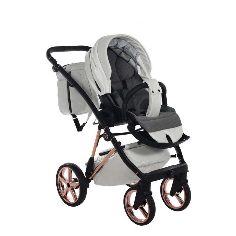 JUNAMA AIR PREMIUM WHITE - 4IN1 (INCLUDES CAR SEAT & ISOFIX BASE)