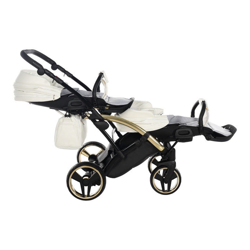 JUNAMA FLUO INDIVIDUAL SATIN WHITE GOLD DUO SLIM - 3IN1 (INCLUDES 2 X CAR SEAT)