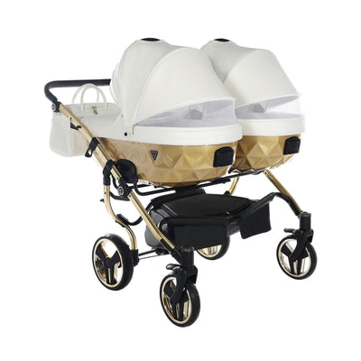 JUNAMA FLUO INDIVIDUAL SATIN DUO WHITE GOLD - 3IN1 (INCLUDES 2 X CAR SEAT)