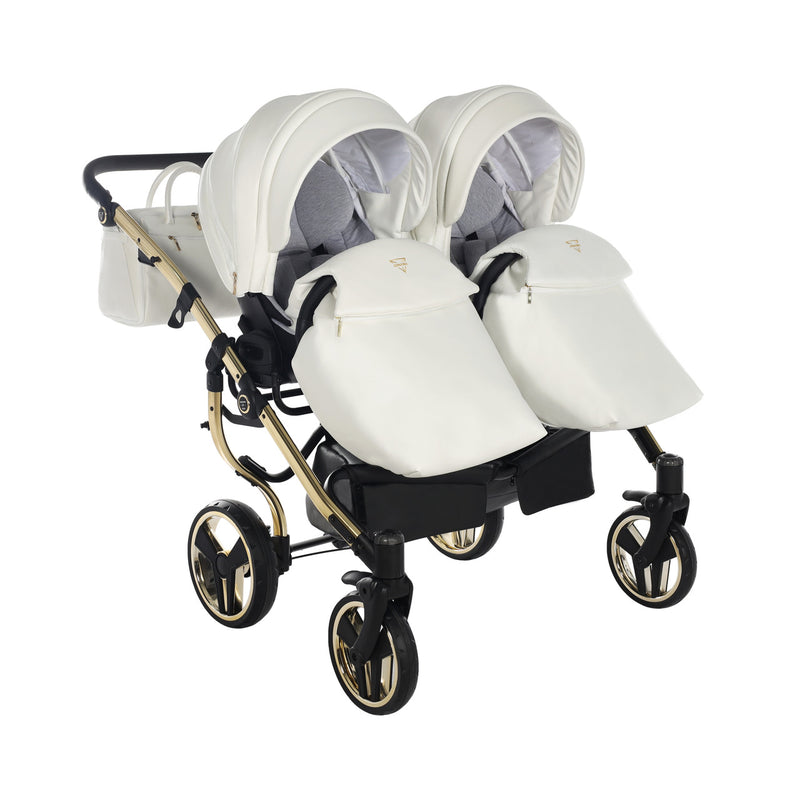 JUNAMA FLUO INDIVIDUAL SATIN DUO WHITE GOLD - 3IN1 (INCLUDES 2 X CAR SEAT)