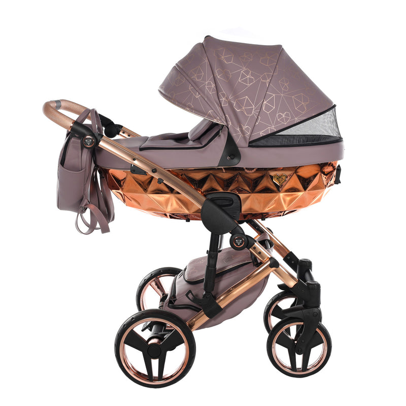 JUNAMA HEART MAUVE - 4IN1 (INCLUDES CAR SEAT & ISOFIX BASE)