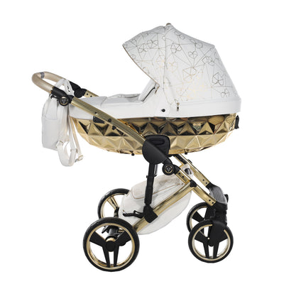 JUNAMA HEART WHITE GOLD - 3IN1 (INCLUDES CAR SEAT)