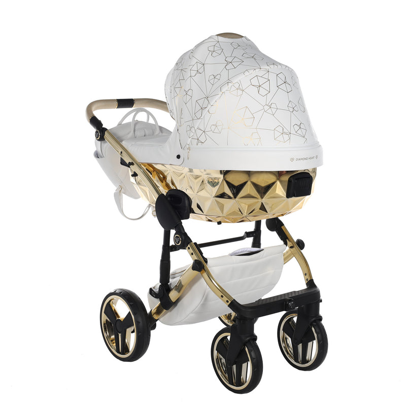 JUNAMA HEART WHITE GOLD - 3IN1 (INCLUDES CAR SEAT)