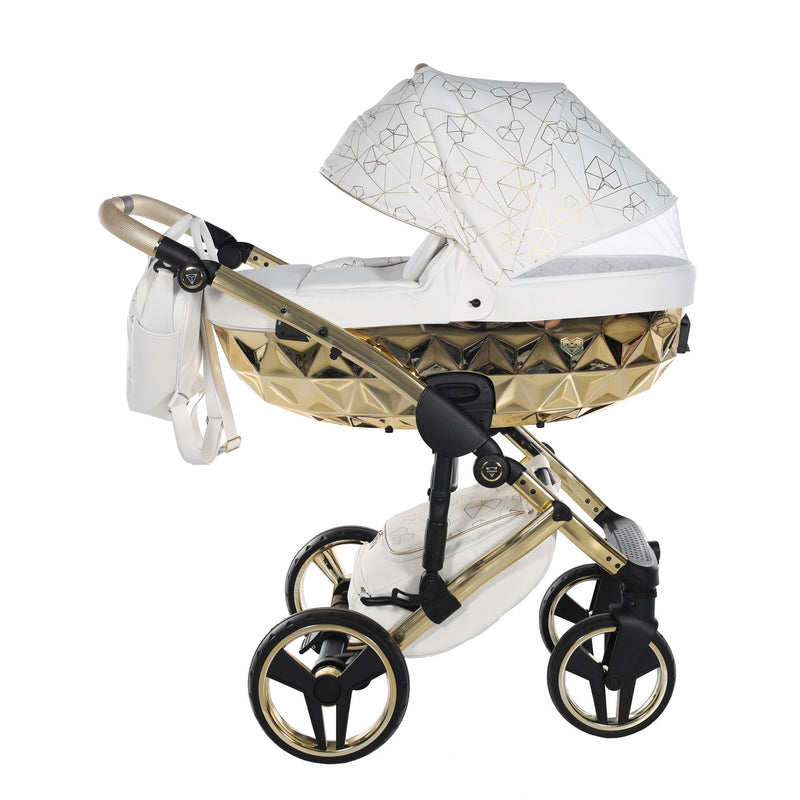 JUNAMA HEART WHITE GOLD - 4IN1 (INCLUDES CAR SEAT & ISOFIX BASE)