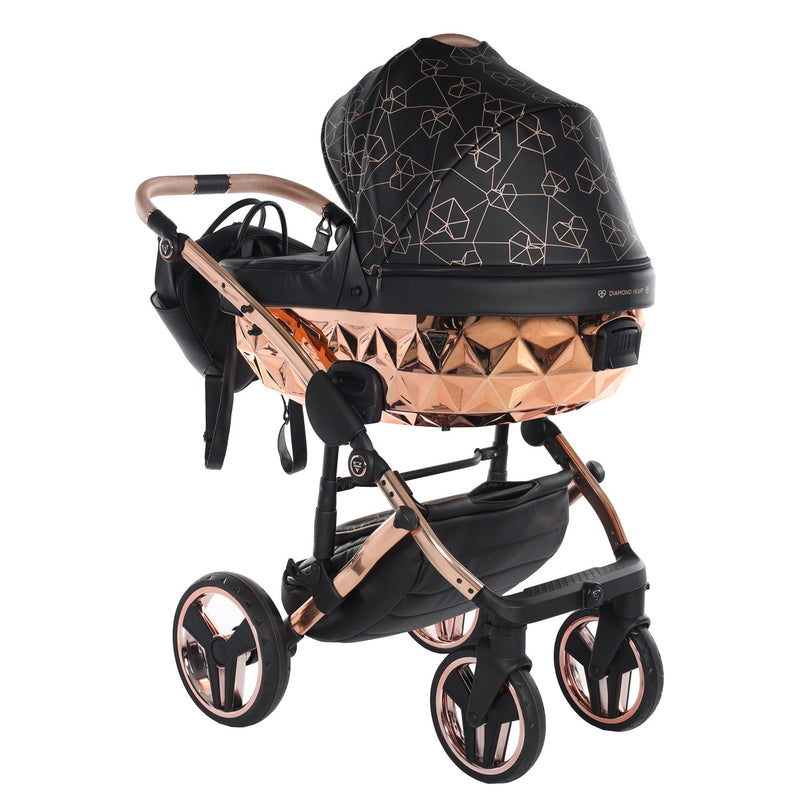 JUNAMA HEART BLACK -  3IN1 (INCLUDES CAR SEAT)