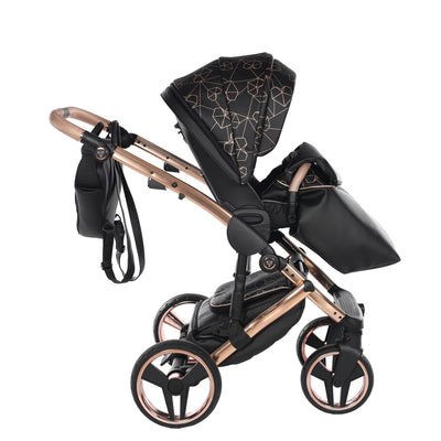 JUNAMA HEART BLACK  - 4IN1 (INCLUDES CAR SEAT & ISOFIX BASE)