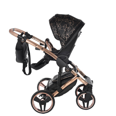 JUNAMA HEART BLACK  - 4IN1 (INCLUDES CAR SEAT & ISOFIX BASE)