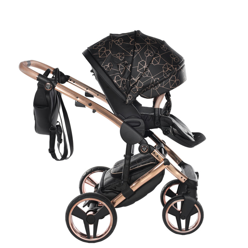 JUNAMA HEART BLACK  - 4IN1 (INCLUDES CAR SEAT & ISOFIX BASE)