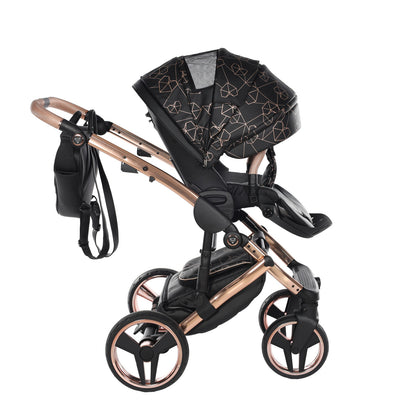 JUNAMA HEART BLACK  - 4IN1 (INCLUDES CAR SEAT & ISOFIX BASE)