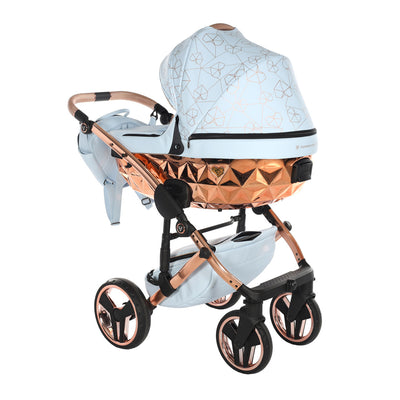 JUNAMA HEART BABY BLUE - 4IN1 (INCLUDES CAR SEAT & ISOFIX BASE)