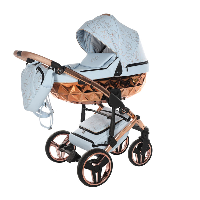 JUNAMA HEART BABY BLUE - 3IN1 (INCLUDES CAR SEAT)