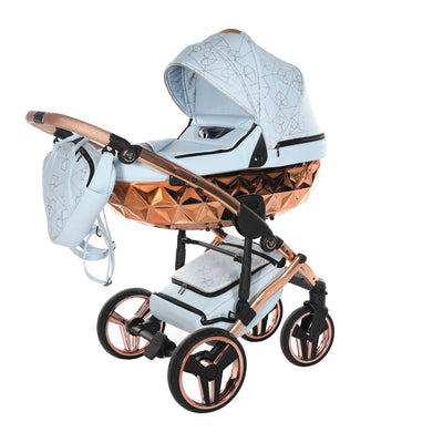 JUNAMA HEART BABY BLUE - 3IN1 (INCLUDES CAR SEAT)