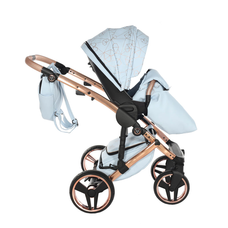 JUNAMA HEART BABY BLUE - 4IN1 (INCLUDES CAR SEAT & ISOFIX BASE)