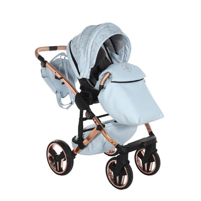 JUNAMA HEART BABY BLUE - 3IN1 (INCLUDES CAR SEAT)