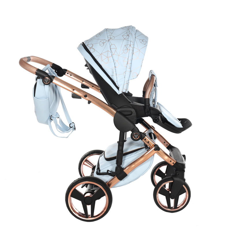 JUNAMA HEART BABY BLUE - 3IN1 (INCLUDES CAR SEAT)