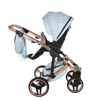 JUNAMA HEART BABY BLUE - 4IN1 (INCLUDES CAR SEAT & ISOFIX BASE)