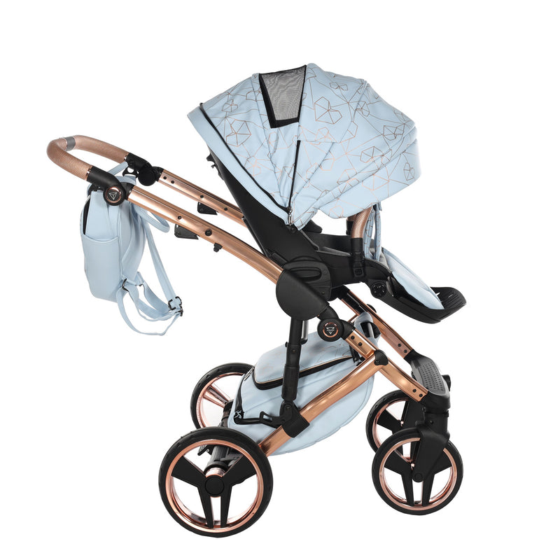 JUNAMA HEART BABY BLUE - 4IN1 (INCLUDES CAR SEAT & ISOFIX BASE)