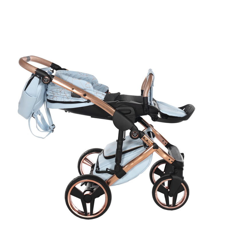 JUNAMA HEART BABY BLUE - 3IN1 (INCLUDES CAR SEAT)