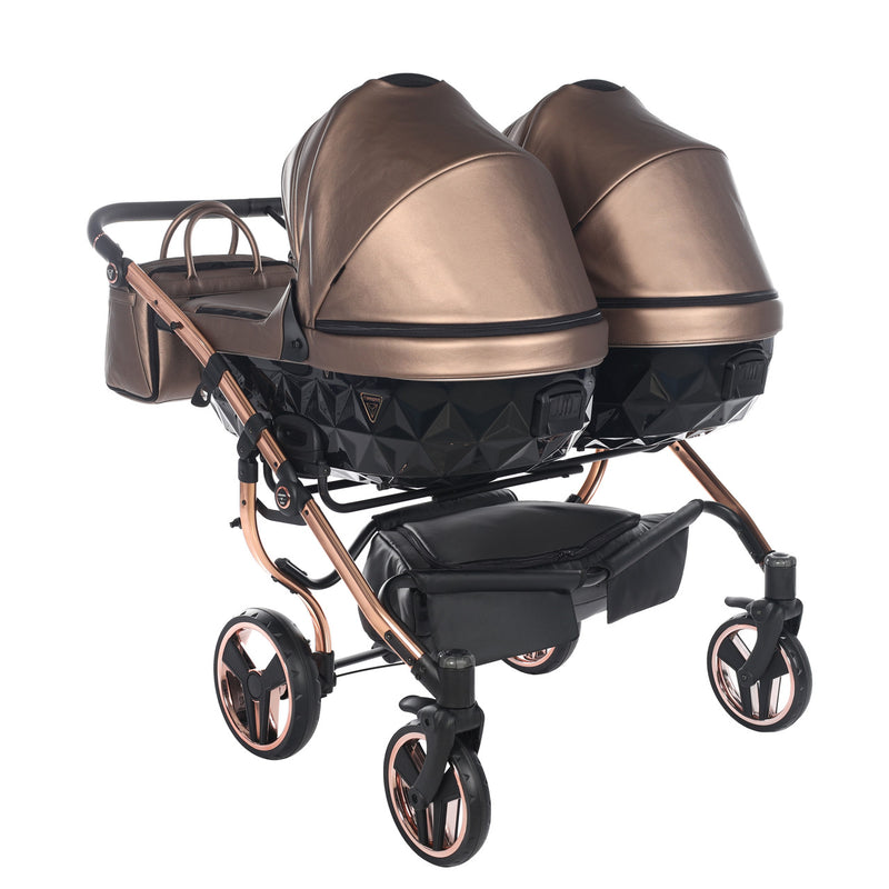 JUNAMA FLUO LINE DUO BRONZE - 2IN1 (2 X CARRYCOTS & 2 X SEAT UNITS)