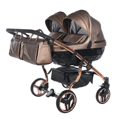 JUNAMA FLUO LINE DUO BRONZE - 2IN1 (2 X CARRYCOTS & 2 X SEAT UNITS)