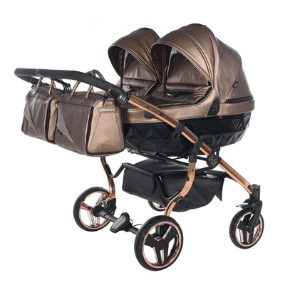 JUNAMA FLUO LINE DUO BRONZE - 2IN1 (2 X CARRYCOTS & 2 X SEAT UNITS)