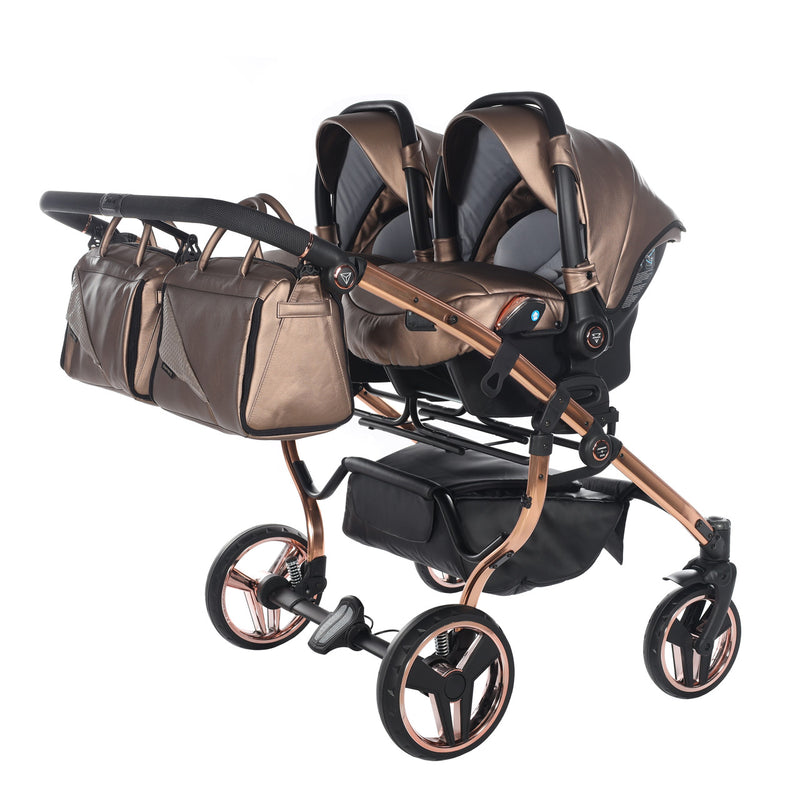 JUNAMA FLUO LINE DUO BRONZE - 2IN1 (2 X CARRYCOTS & 2 X SEAT UNITS)