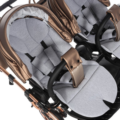 JUNAMA FLUO LINE DUO BRONZE - 2IN1 (2 X CARRYCOTS & 2 X SEAT UNITS)