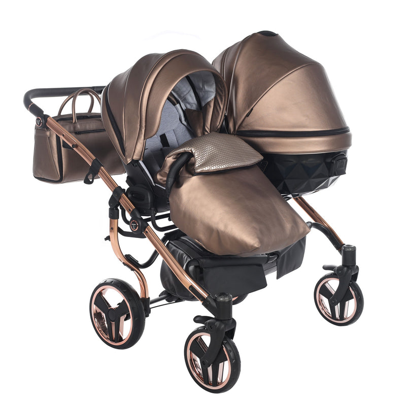 JUNAMA FLUO LINE DUO BRONZE - 2IN1 (2 X CARRYCOTS & 2 X SEAT UNITS)