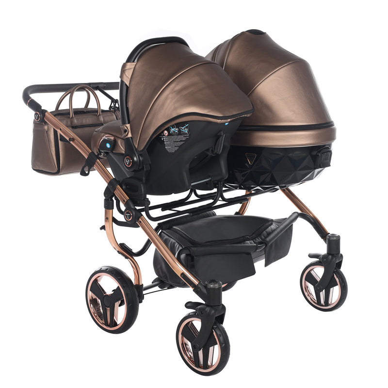 JUNAMA FLUO LINE DUO BRONZE - 2IN1 (2 X CARRYCOTS & 2 X SEAT UNITS)