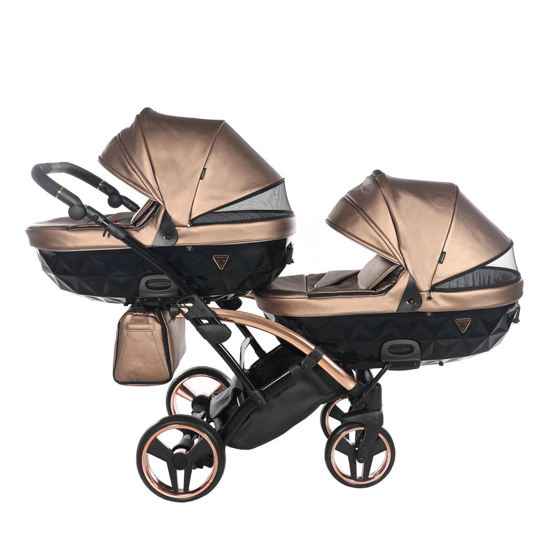 JUNAMA FLUO LINE BRONZE DUO SLIM - 2IN1 (2 X CARRYCOTS & 2 X SEAT UNITS)