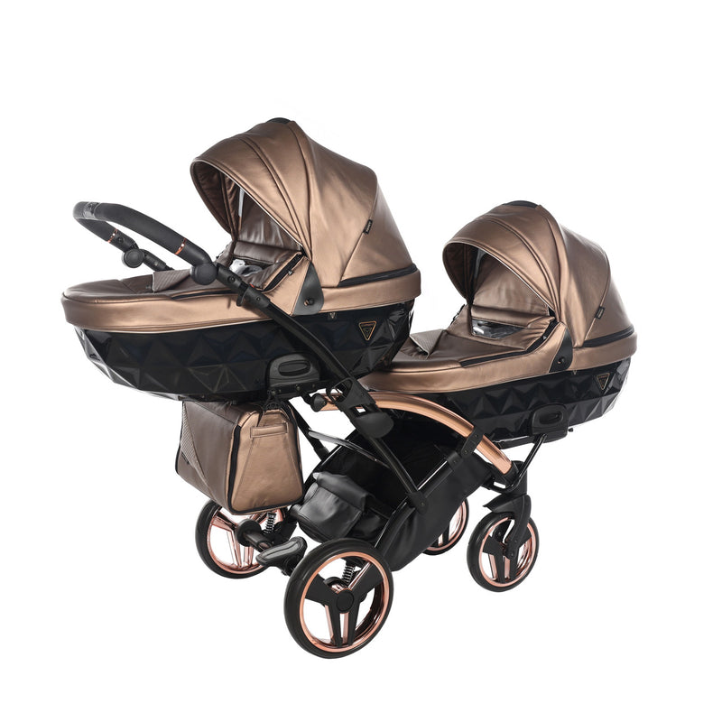 JUNAMA FLUO LINE BRONZE DUO SLIM - 2IN1 (2 X CARRYCOTS & 2 X SEAT UNITS)