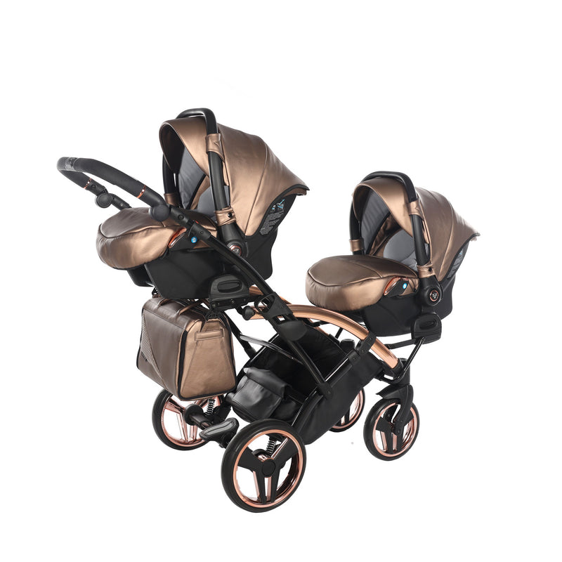 JUNAMA FLUO LINE BRONZE DUO SLIM - 2IN1 (2 X CARRYCOTS & 2 X SEAT UNITS)