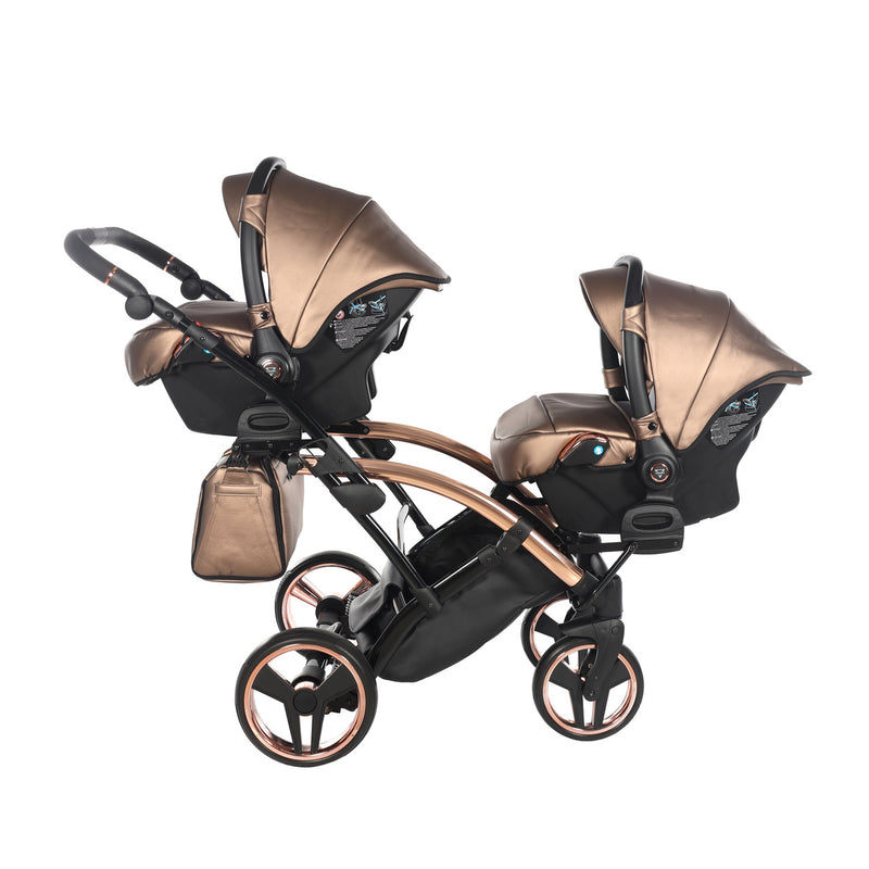 JUNAMA FLUO LINE BRONZE DUO SLIM - 2IN1 (2 X CARRYCOTS & 2 X SEAT UNITS)