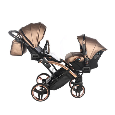 JUNAMA FLUO LINE BRONZE DUO SLIM - 2IN1 (2 X CARRYCOTS & 2 X SEAT UNITS)