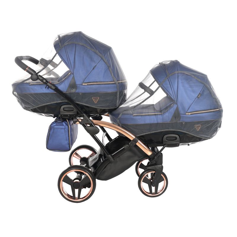 JUNAMA FLUO LINE NAVY DUO SLIM - 2IN1 (2 X CARRYCOTS & 2 X SEAT UNITS)