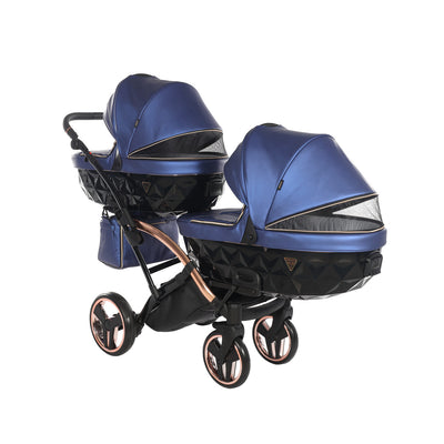 JUNAMA FLUO LINE NAVY DUO SLIM - 2IN1 (2 X CARRYCOTS & 2 X SEAT UNITS)