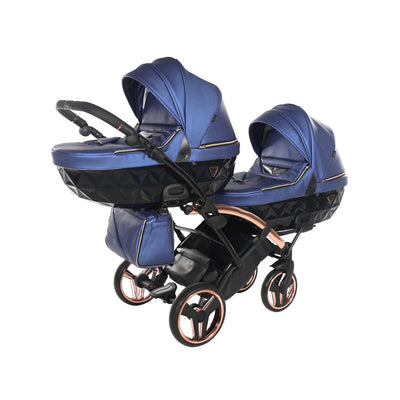 JUNAMA FLUO LINE NAVY DUO SLIM - 2IN1 (2 X CARRYCOTS & 2 X SEAT UNITS)