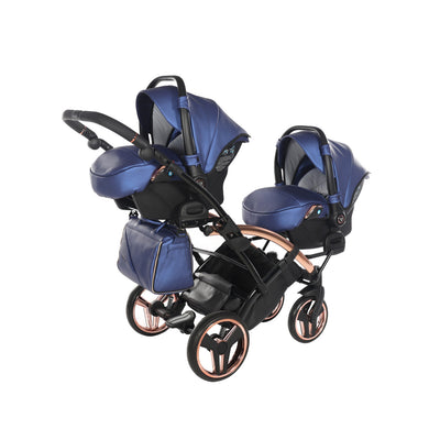 JUNAMA FLUO LINE NAVY DUO SLIM - 2IN1 (2 X CARRYCOTS & 2 X SEAT UNITS)