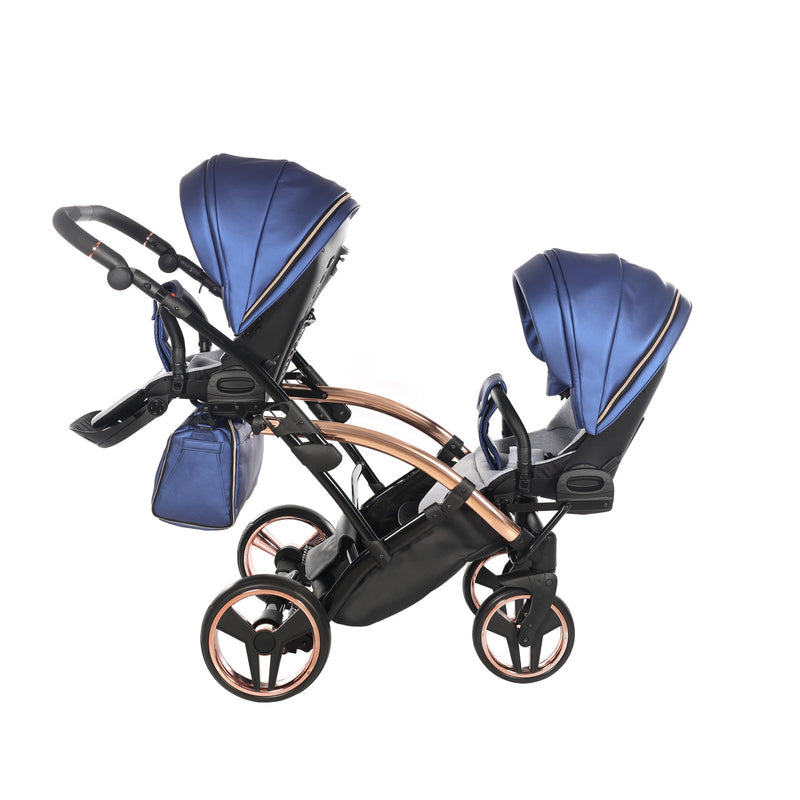 JUNAMA FLUO LINE NAVY DUO SLIM - 2IN1 (2 X CARRYCOTS & 2 X SEAT UNITS)