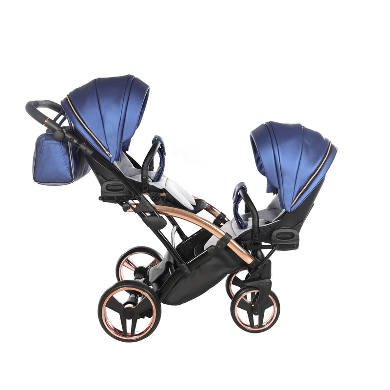 JUNAMA FLUO LINE NAVY DUO SLIM - 2IN1 (2 X CARRYCOTS & 2 X SEAT UNITS)