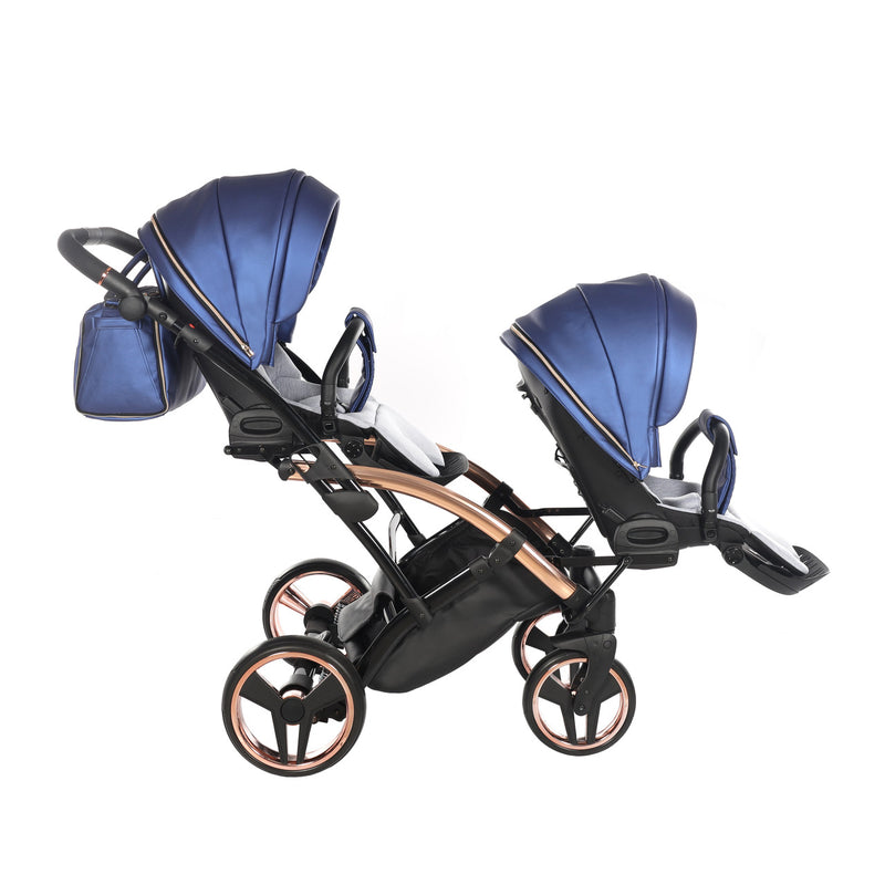 JUNAMA FLUO LINE NAVY DUO SLIM - 2IN1 (2 X CARRYCOTS & 2 X SEAT UNITS)