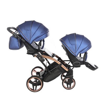 JUNAMA FLUO LINE NAVY DUO SLIM - 2IN1 (2 X CARRYCOTS & 2 X SEAT UNITS)